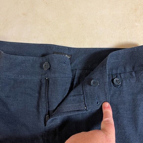 In the Now Linen Blend Lightweight Blue Pants Size 10 - Picture 9 of 10